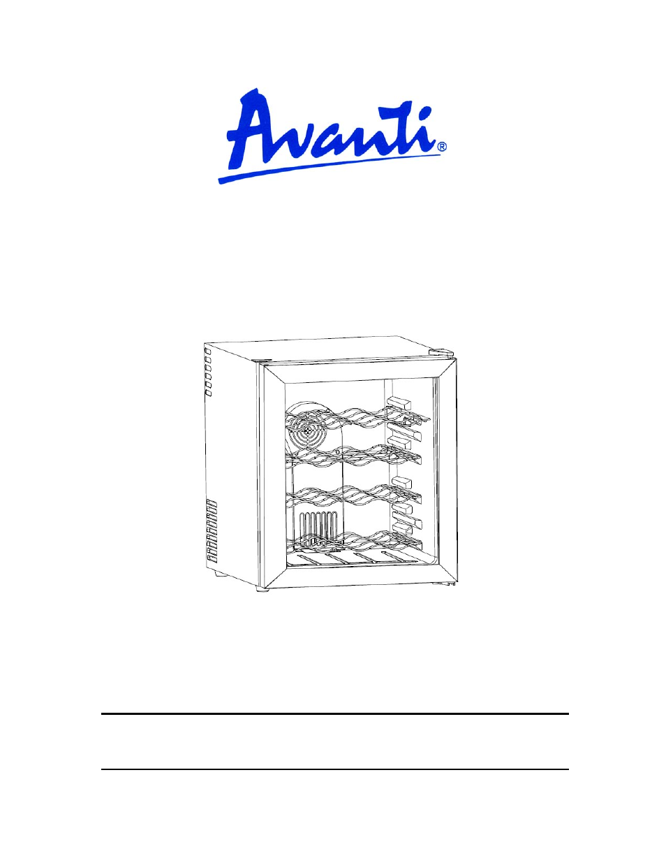 Avanti EWC1601B User Manual | 16 pages