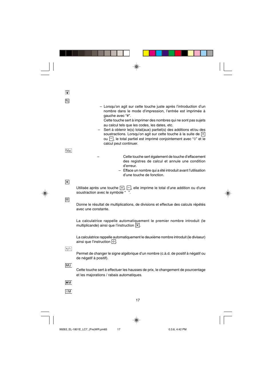 Sharp EL-1801E User Manual | Page 19 / 67