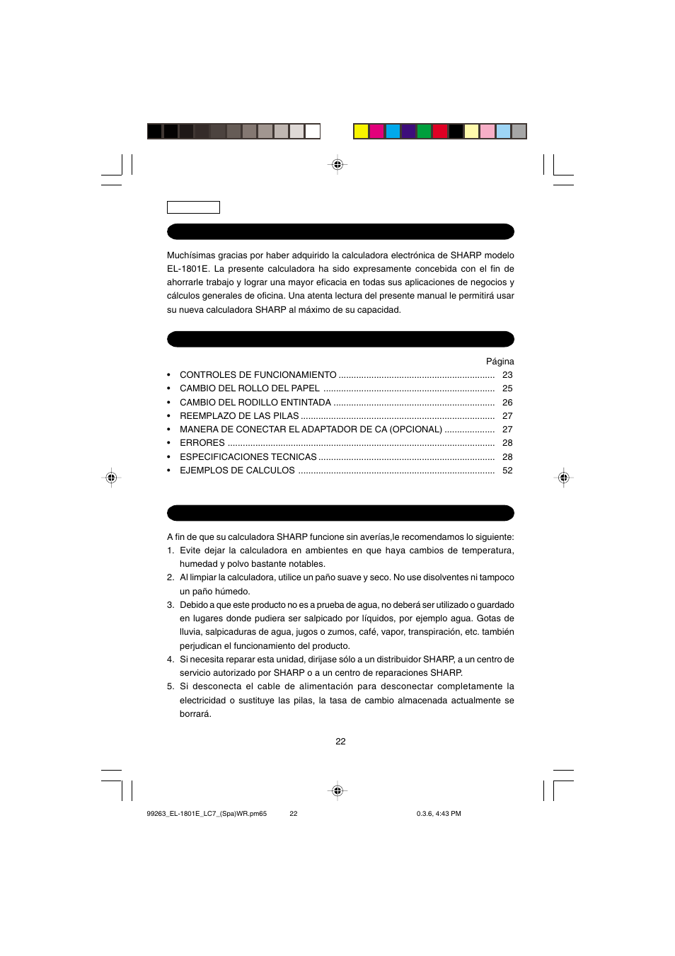 Sharp EL-1801E User Manual | Page 24 / 67