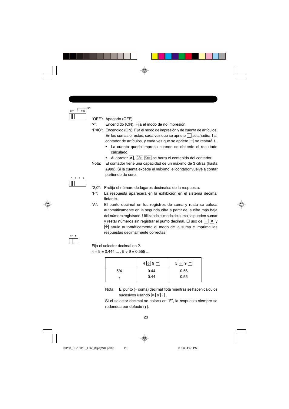 Sharp EL-1801E User Manual | Page 25 / 67