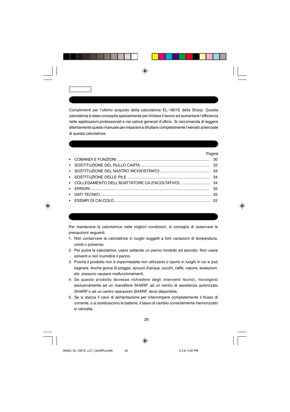 Sharp EL-1801E User Manual | Page 31 / 67
