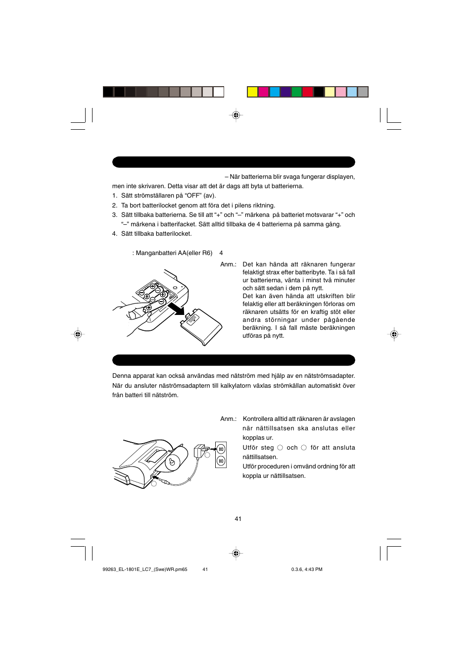 Sharp EL-1801E User Manual | Page 43 / 67