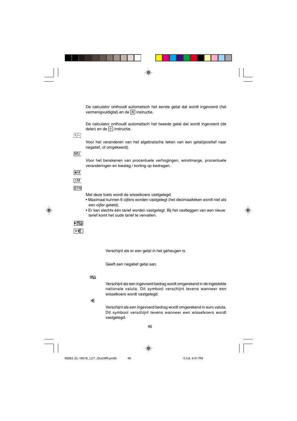 Sharp EL-1801E User Manual | Page 48 / 67