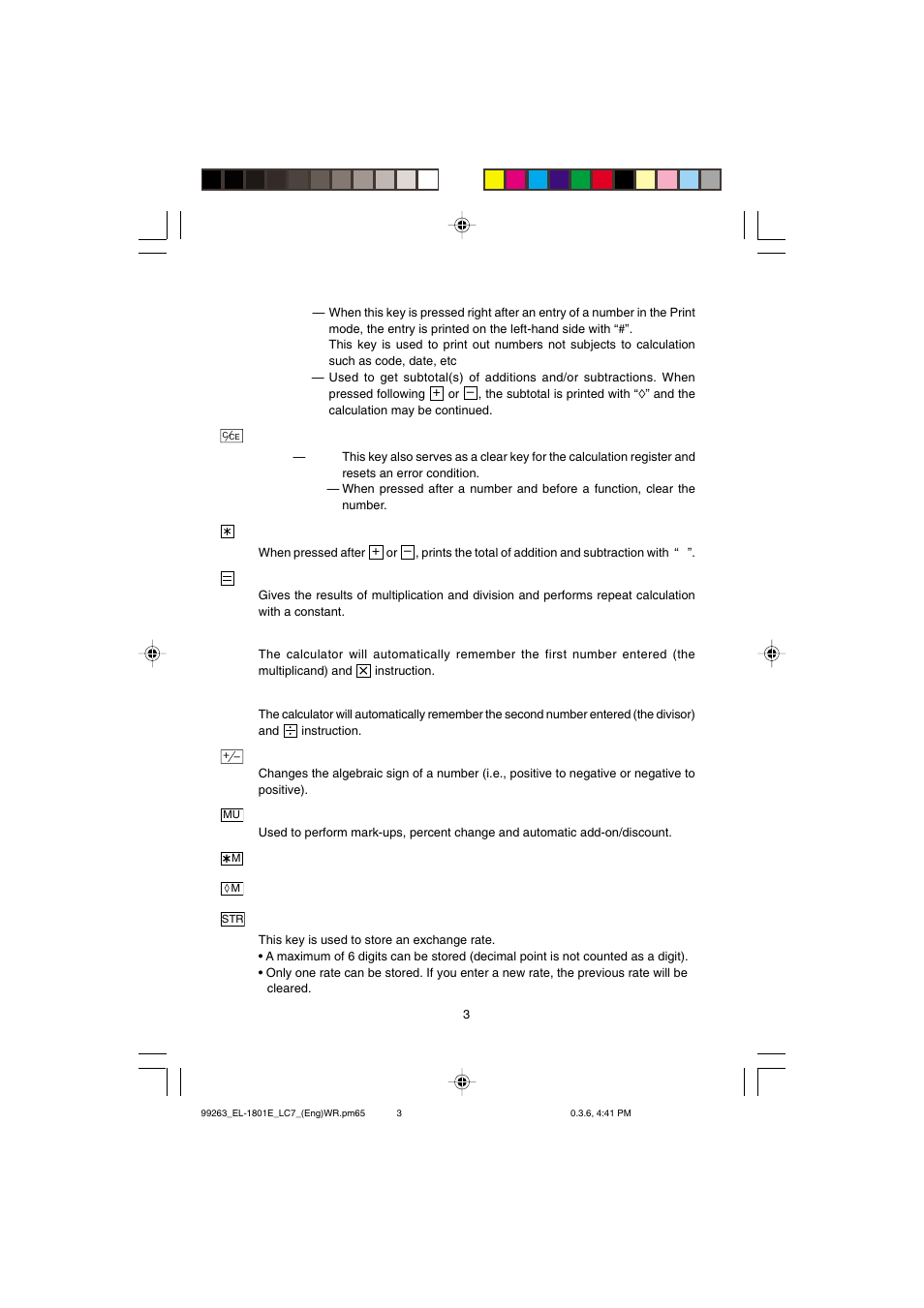 Sharp EL-1801E User Manual | Page 5 / 67