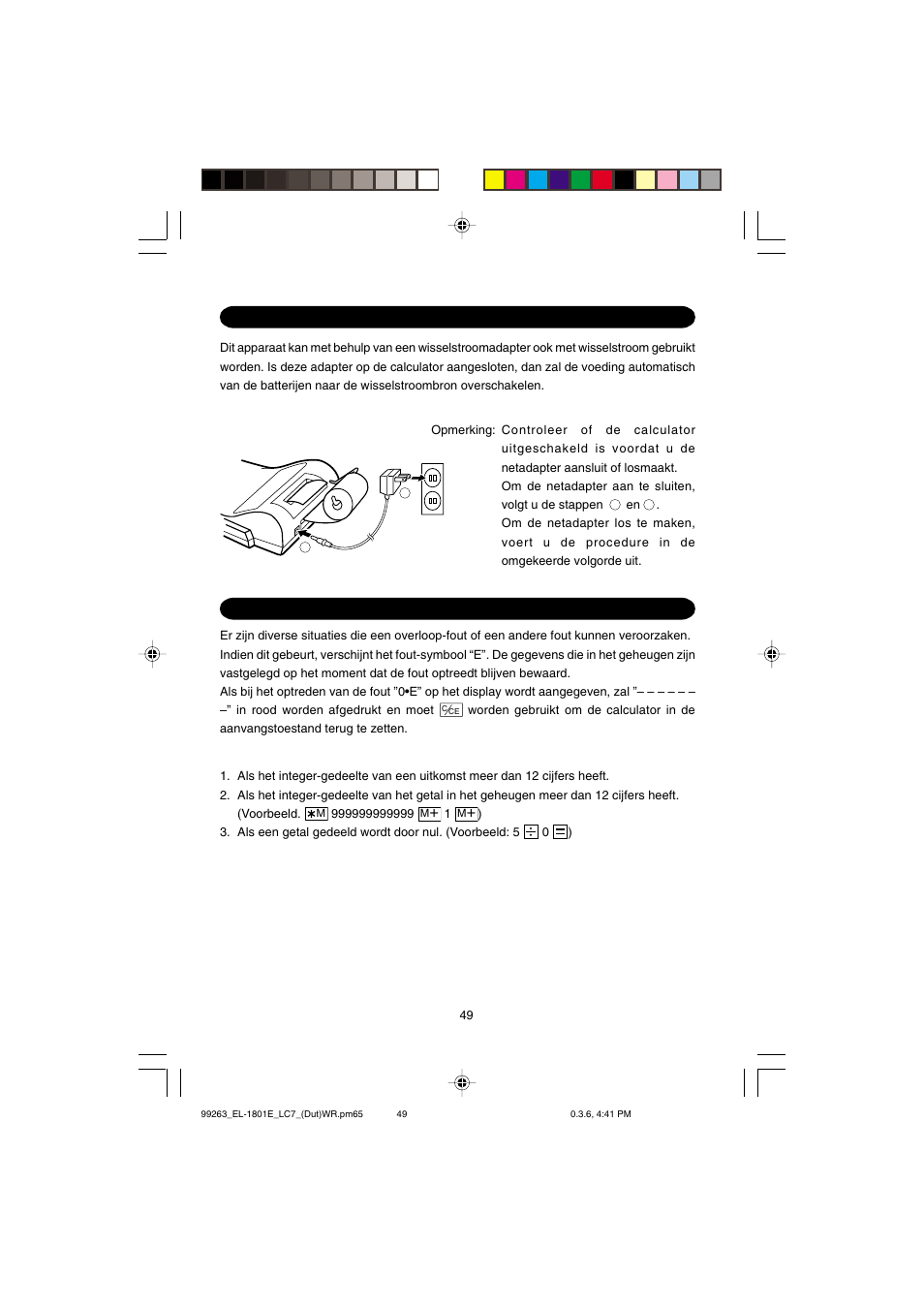 Sharp EL-1801E User Manual | Page 51 / 67