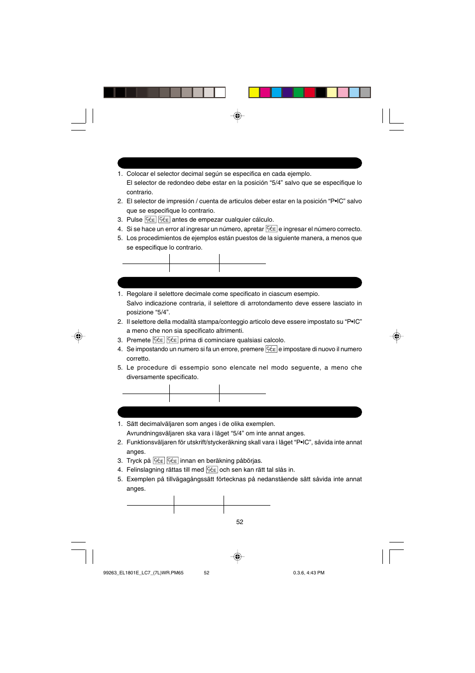 Sharp EL-1801E User Manual | Page 54 / 67