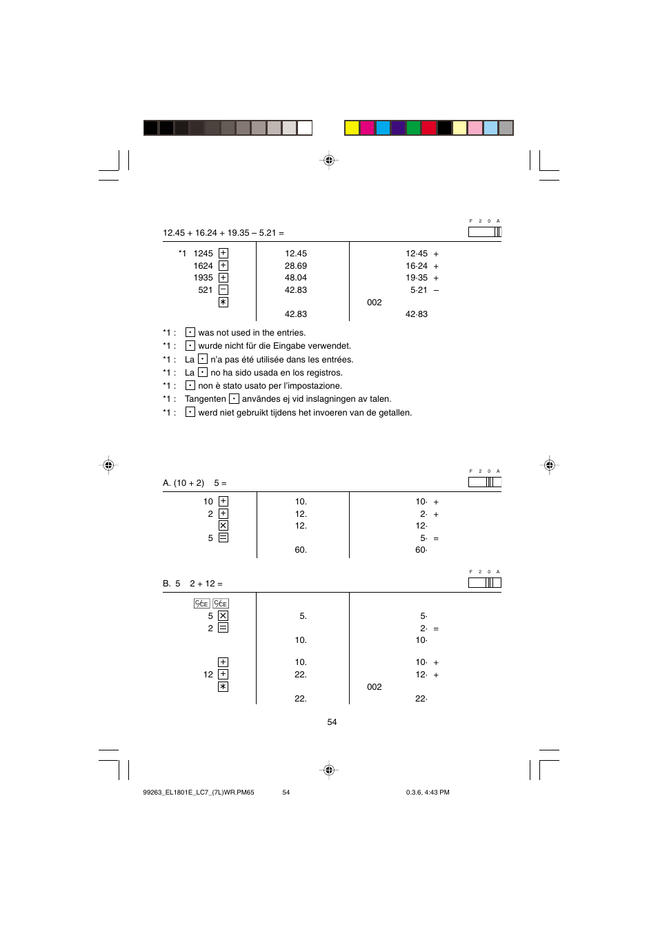 Sharp EL-1801E User Manual | Page 56 / 67