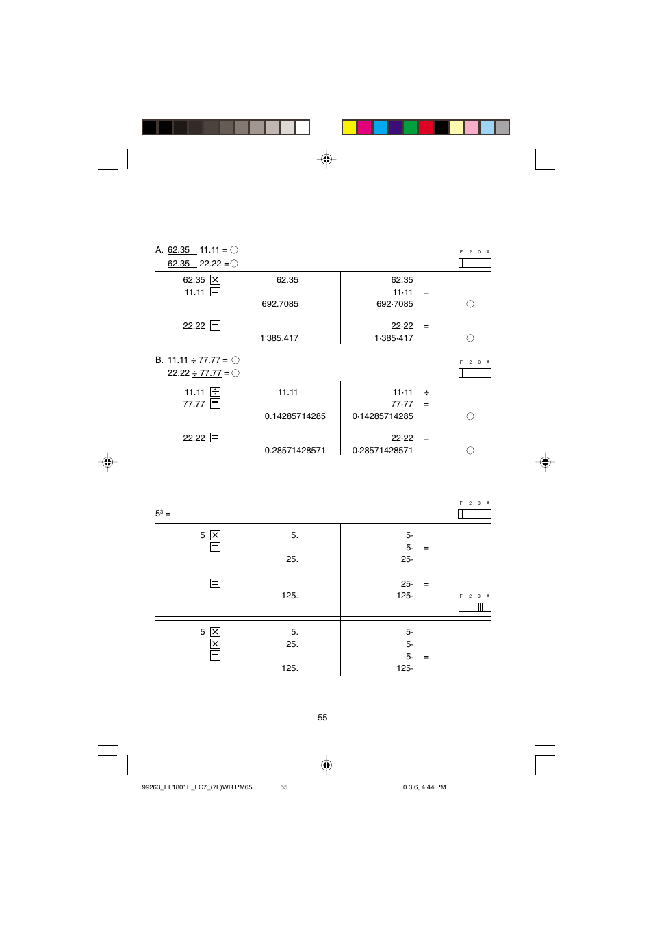 Sharp EL-1801E User Manual | Page 57 / 67