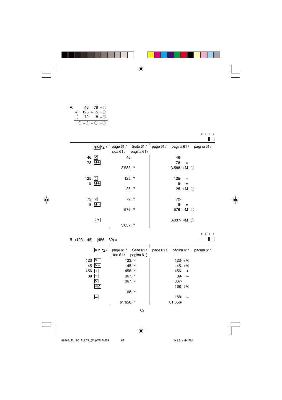 Sharp EL-1801E User Manual | Page 64 / 67