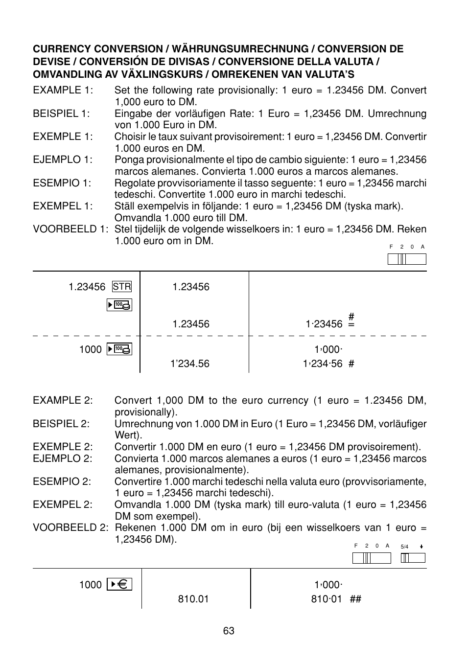 Sharp EL-1801E User Manual | Page 65 / 67