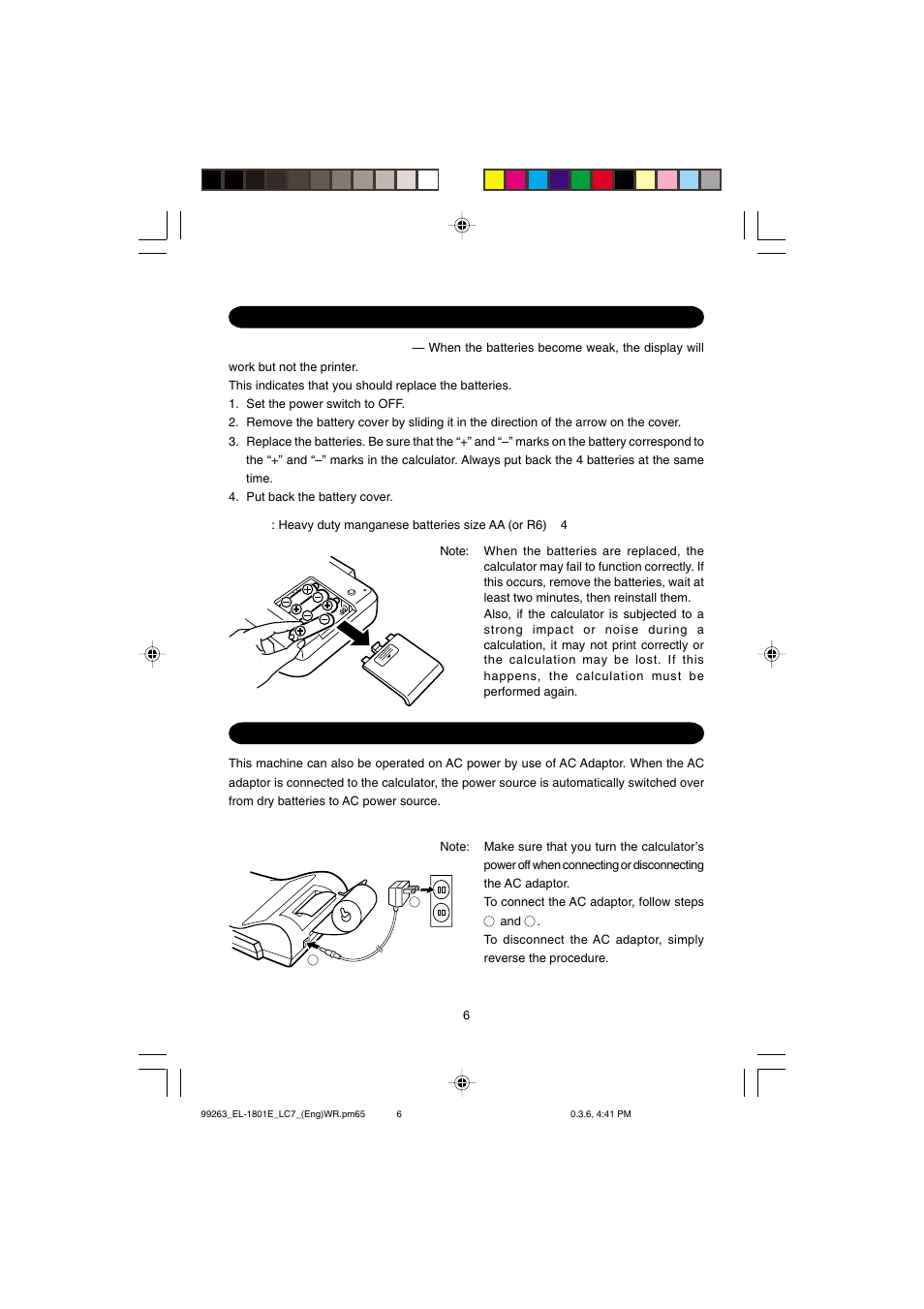 Sharp EL-1801E User Manual | Page 8 / 67