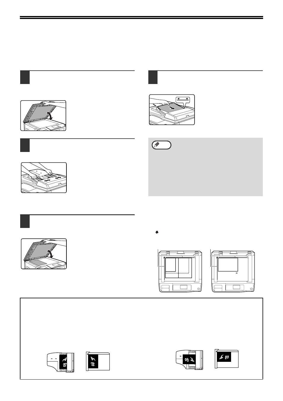 Placing the original, Using the spf/rspf, Using the document glass | Sharp MX-M232D User Manual | Page 14 / 119