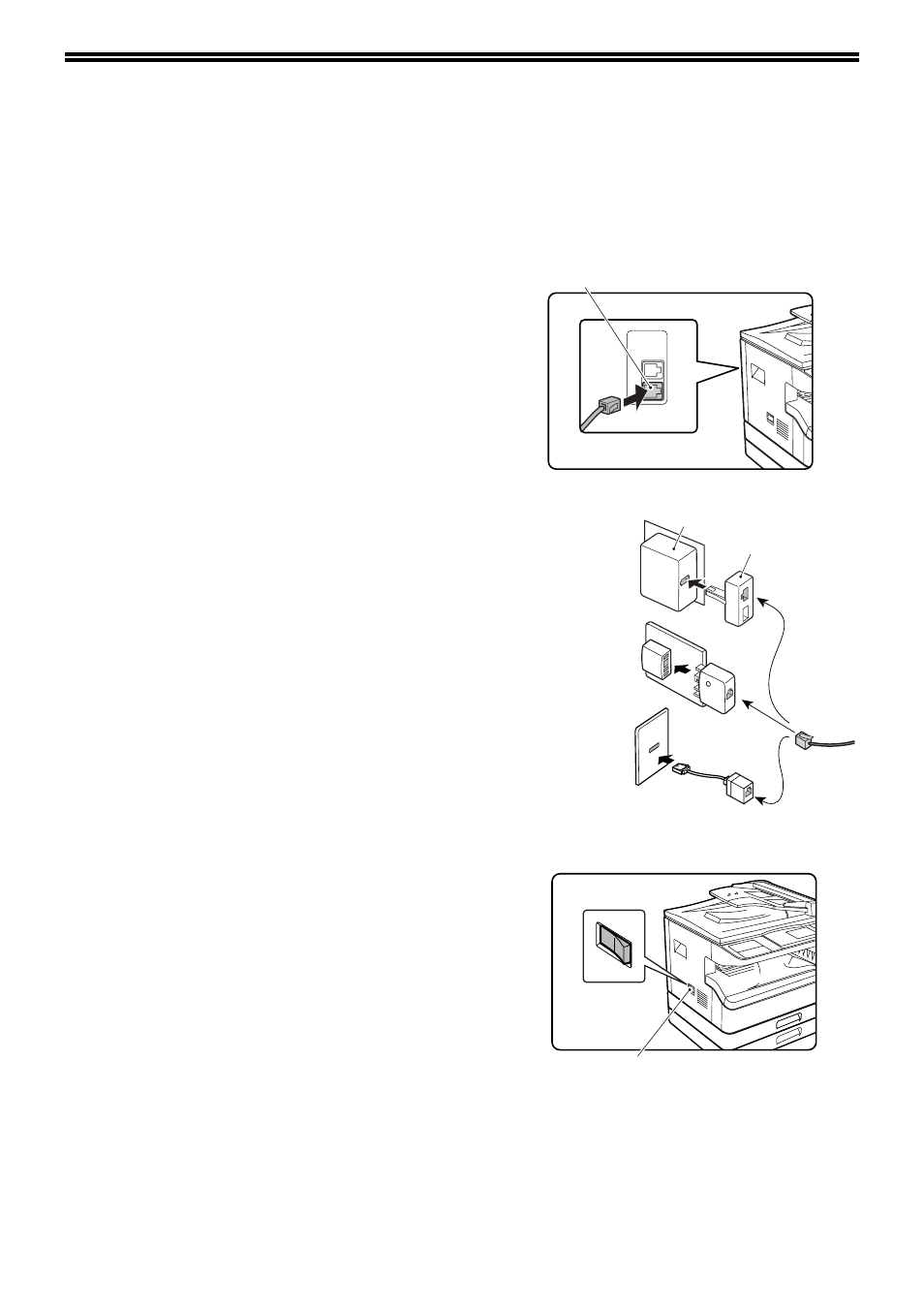 To use this product correctly asa facsimile, To use this product correctly as a facsimile, Line connection | Power switch | Sharp MX-M232D User Manual | Page 6 / 119