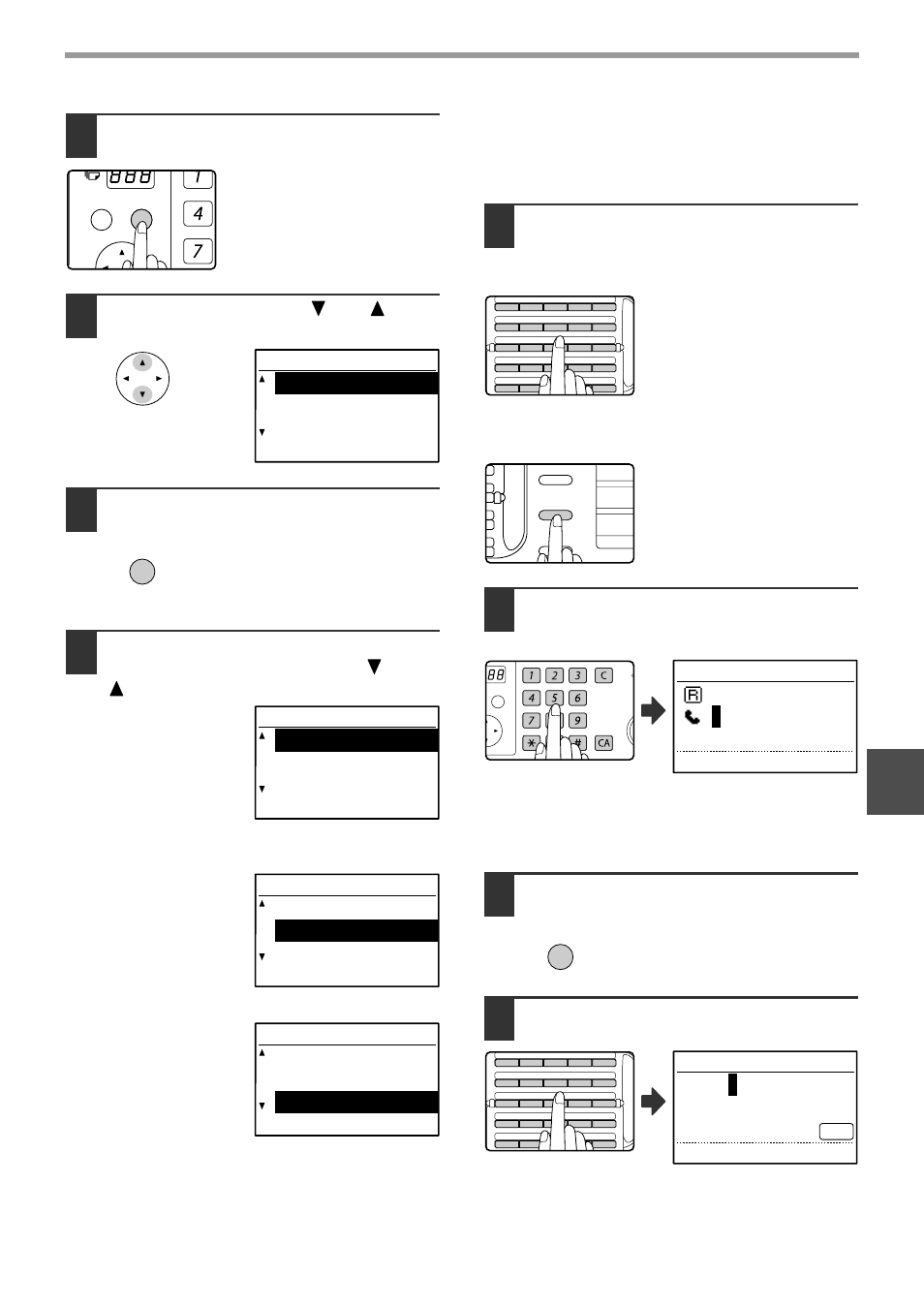 Entry dial program sub add setting, Enter dial # 07, Enter name abcde | Press the [ok] key, Select "dial" with the [ ] or [ ] key, Storing rapid keys and speed dial numbers, Programming | Sharp MX-M232D User Manual | Page 69 / 119