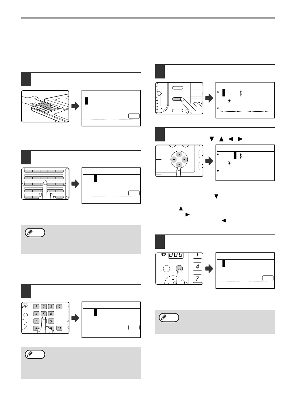 Initial procedure for entering characters, Enter name, Enter name tps | Enter name 123, Entering alphabetical characters (example: tps), Entering numbers (example: 123), Entering symbols, Open the rapid key overlay, Enter "t", "p" and "s" with the letter keys, Enter "1", "2", and "3" with the numeric keys | Sharp MX-M232D User Manual | Page 90 / 119