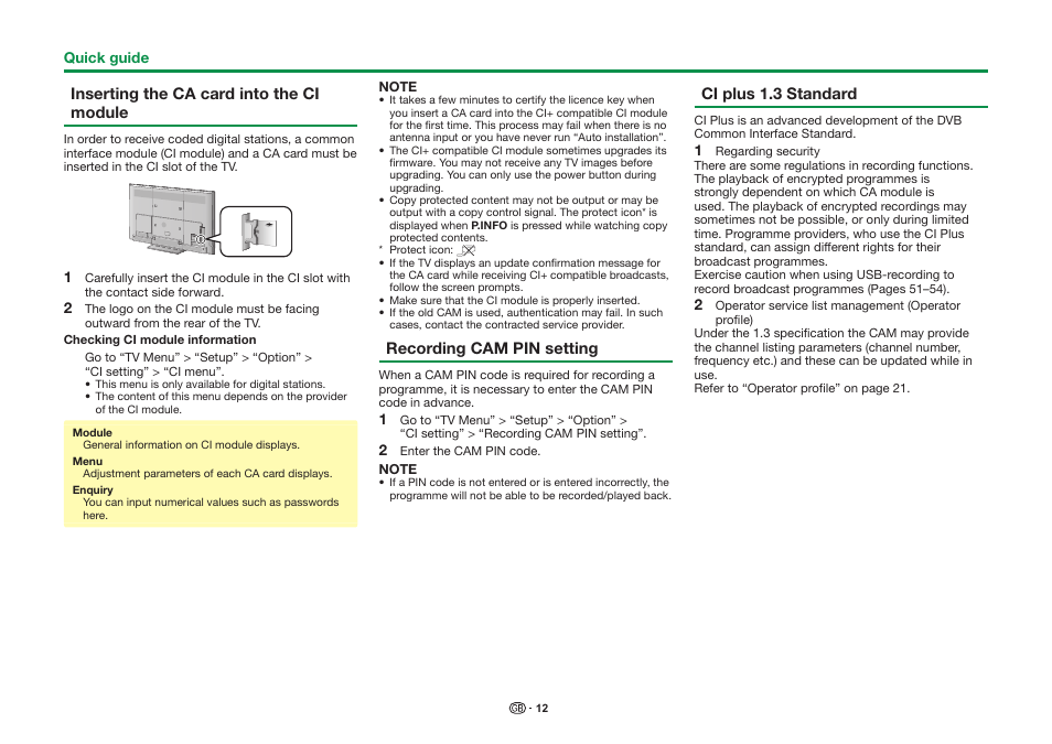 Sharp LC-90LE757K User Manual | Page 14 / 94