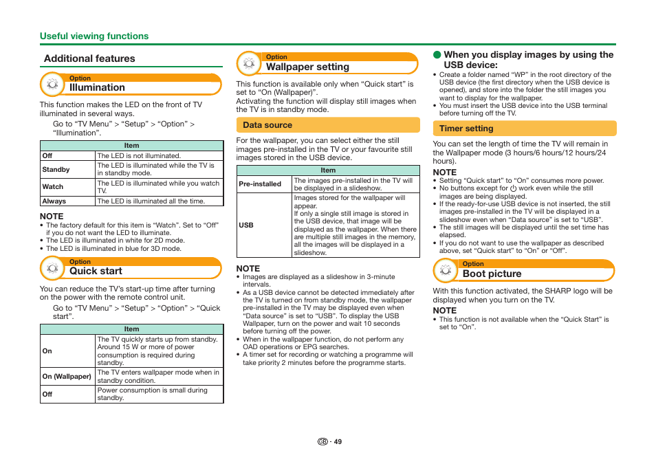 Sharp LC-90LE757K User Manual | Page 51 / 94
