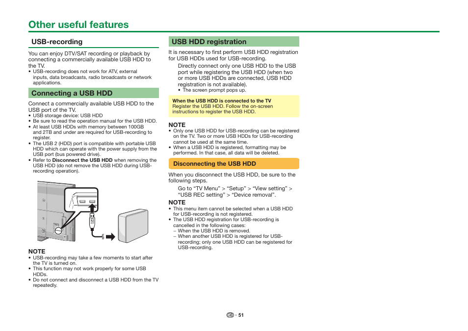 Other useful features | Sharp LC-90LE757K User Manual | Page 53 / 94