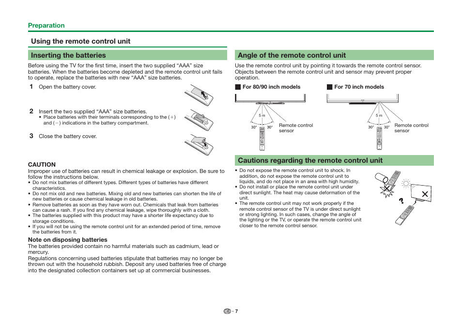 Sharp LC-90LE757K User Manual | Page 9 / 94
