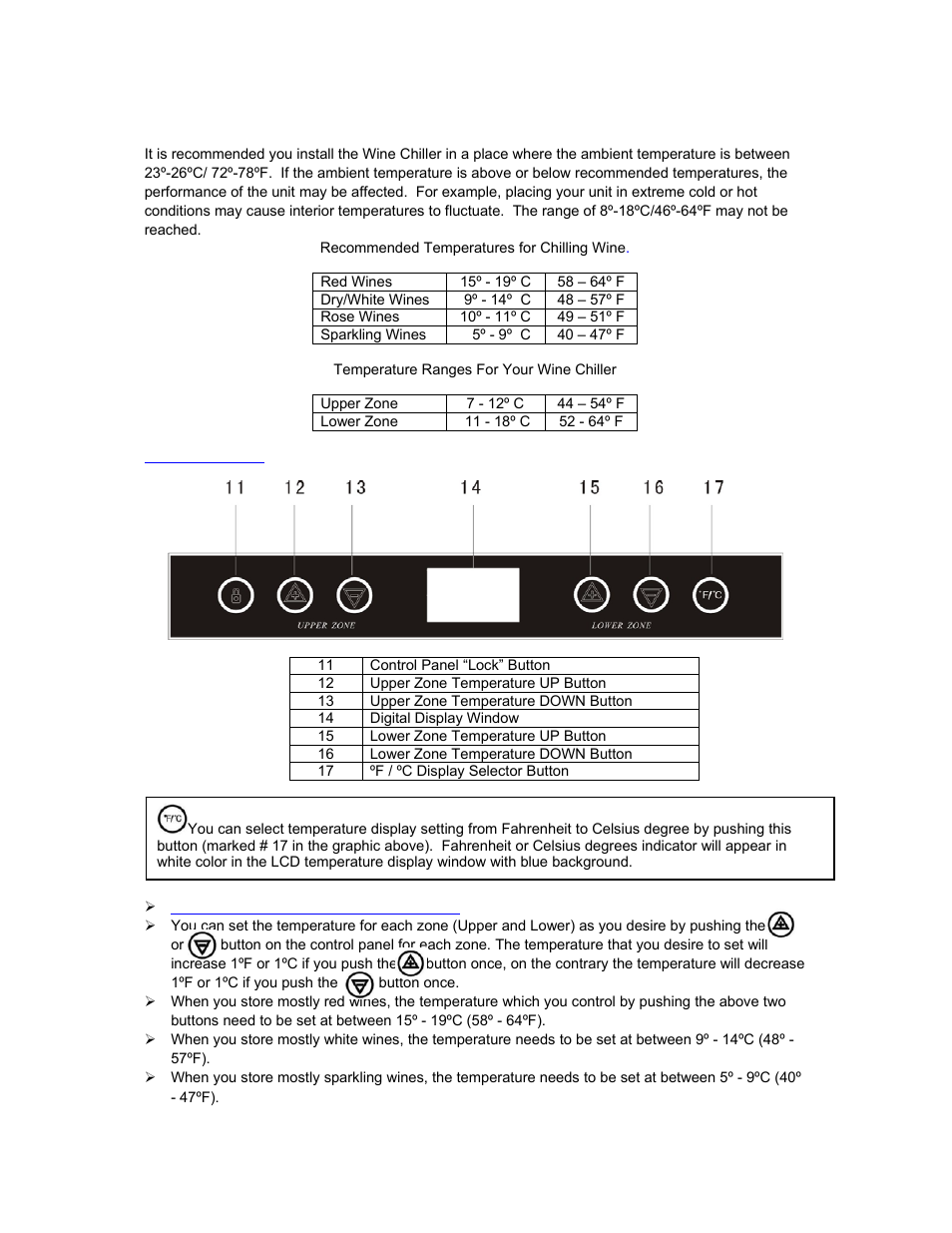 Avanti EWC18DZ User Manual | Page 7 / 16