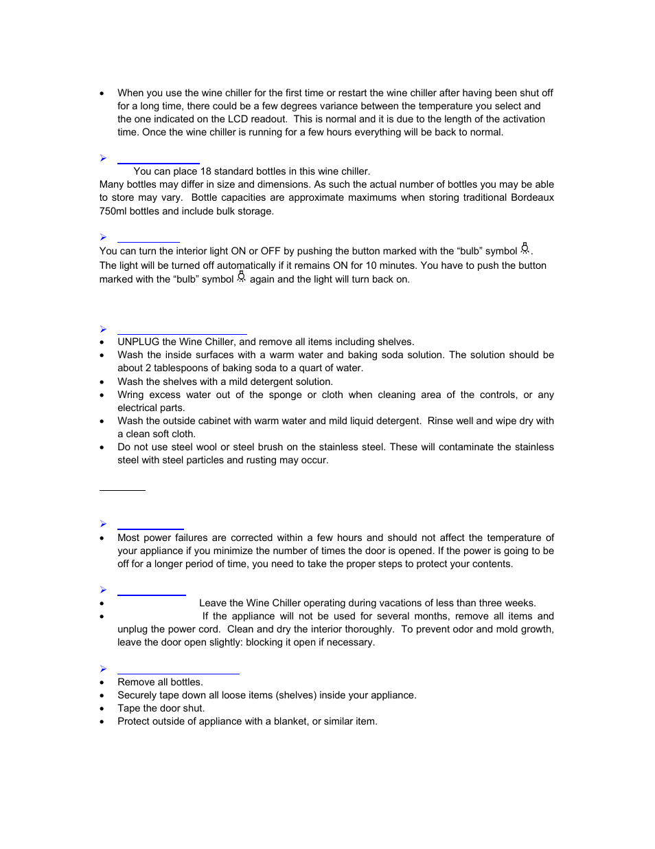 Avanti EWC18DZ User Manual | Page 8 / 16