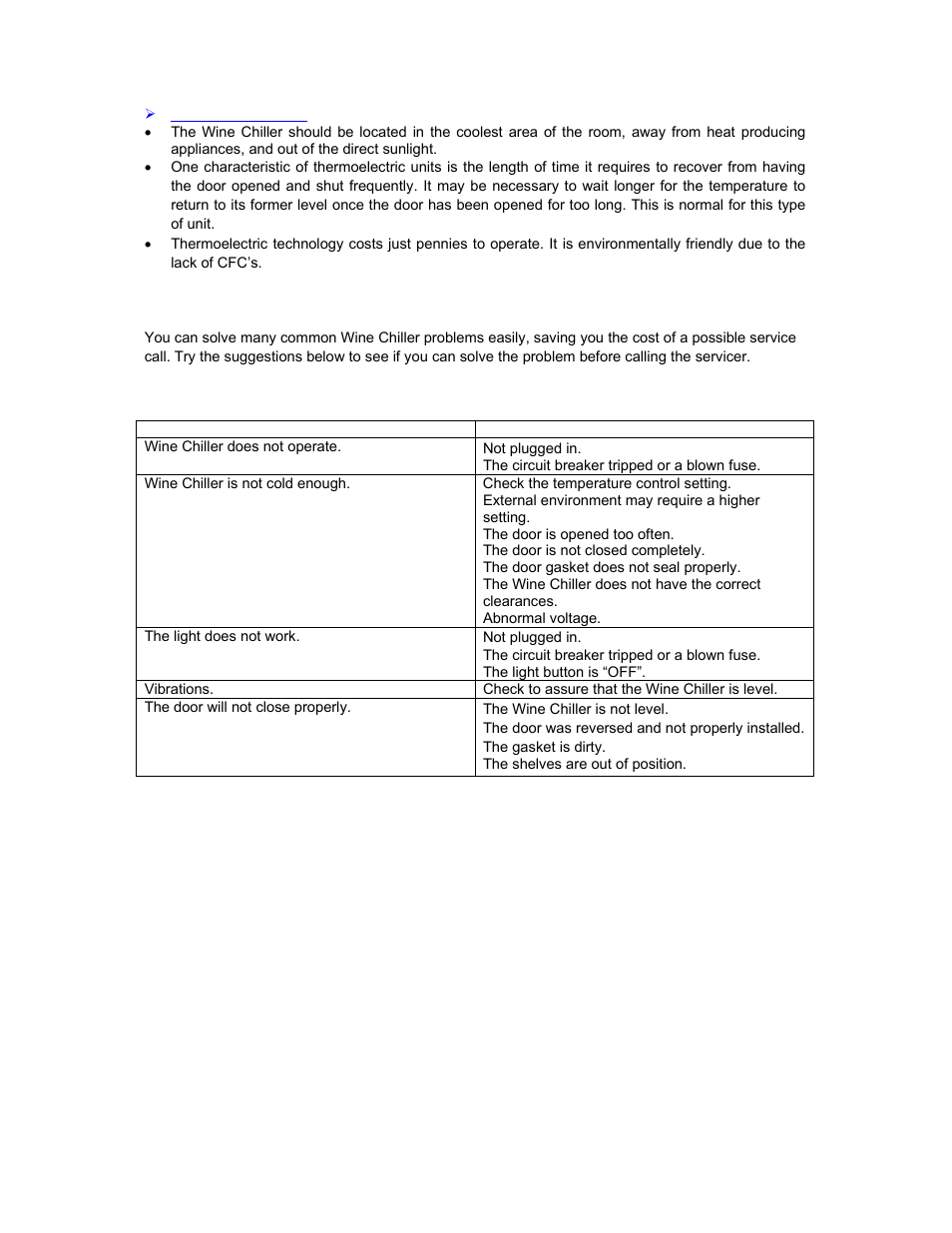 Avanti EWC18DZ User Manual | Page 9 / 16