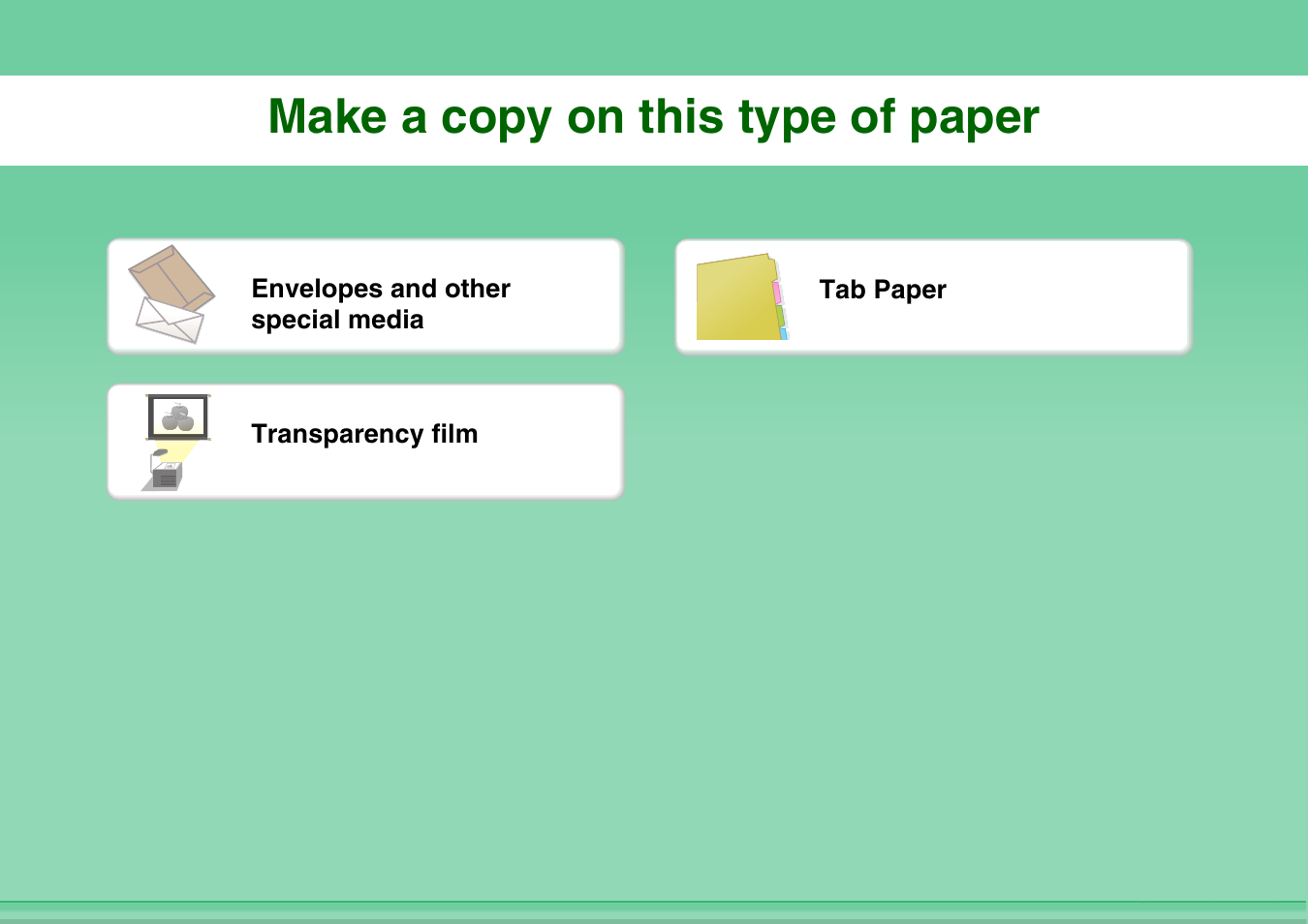 Make a copy on, This type of paper, Make a copy on this type of paper | Sharp MX-M264N User Manual | Page 6 / 794