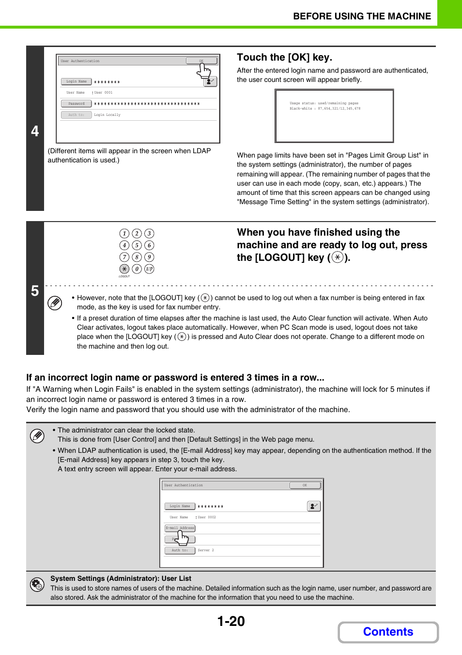 Sharp MX-M264N User Manual | Page 61 / 794