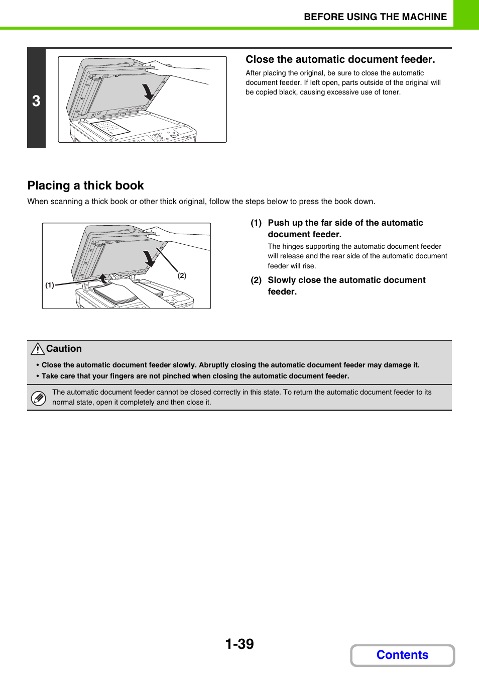 Contents placing a thick book | Sharp MX-M264N User Manual | Page 80 / 794