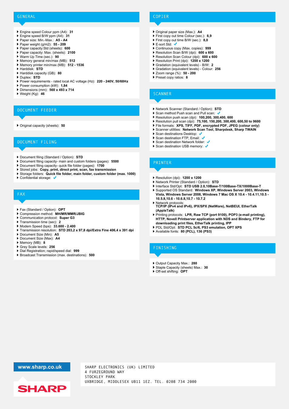 Sharp MX-C312 User Manual | Page 2 / 2