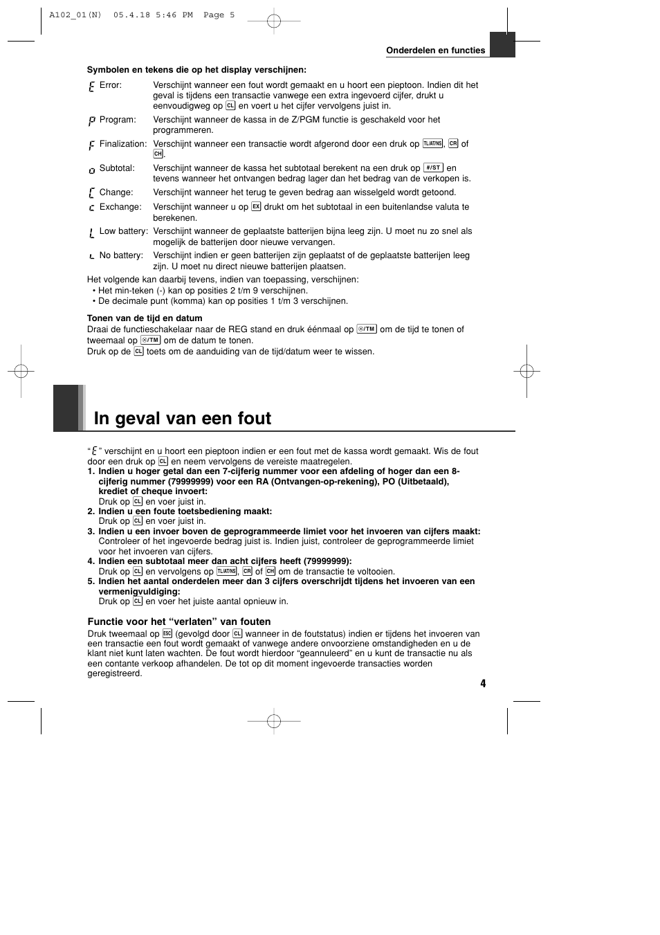 Sharp XE-A102B User Manual | Page 115 / 140