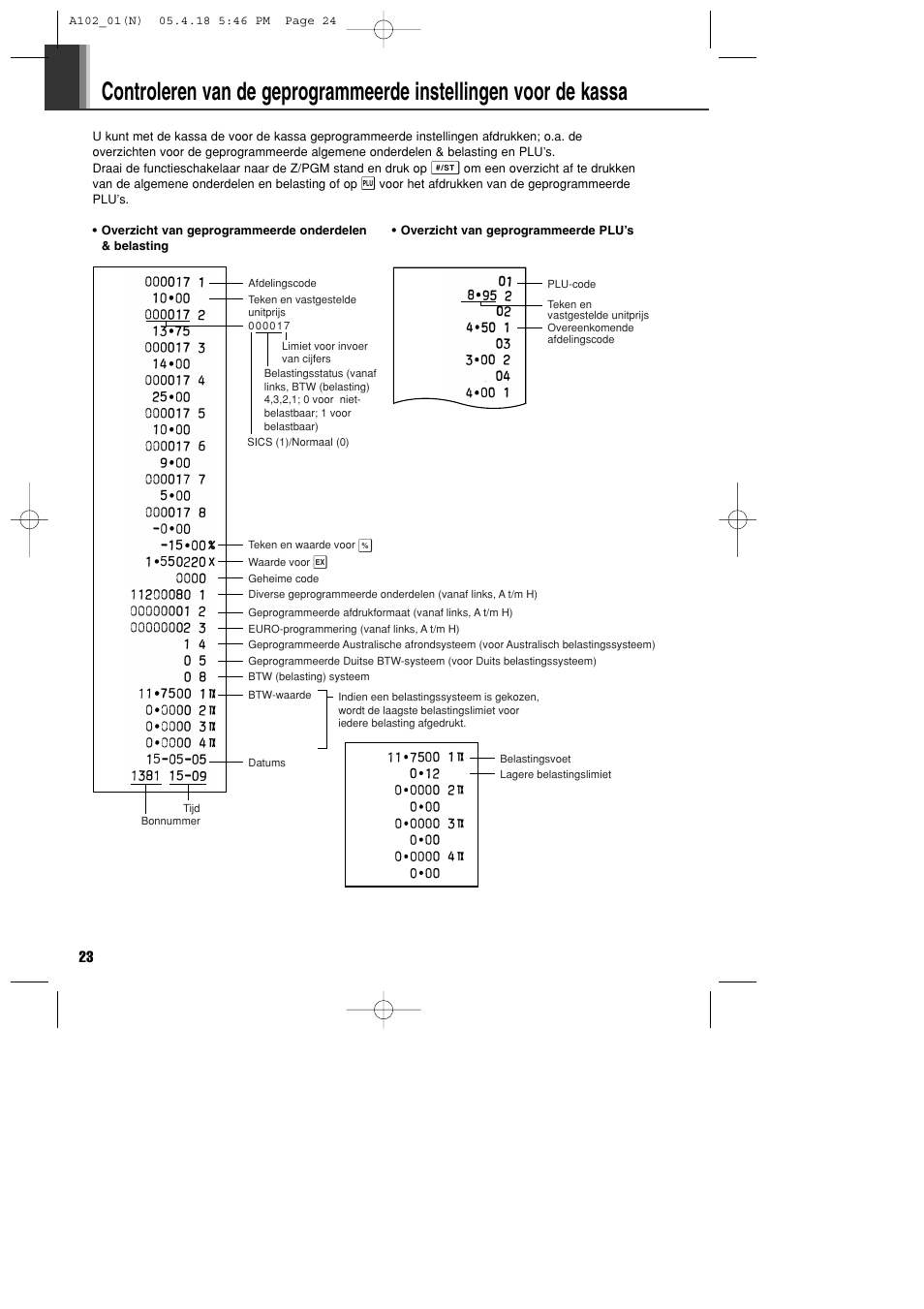 Sharp XE-A102B User Manual | Page 134 / 140