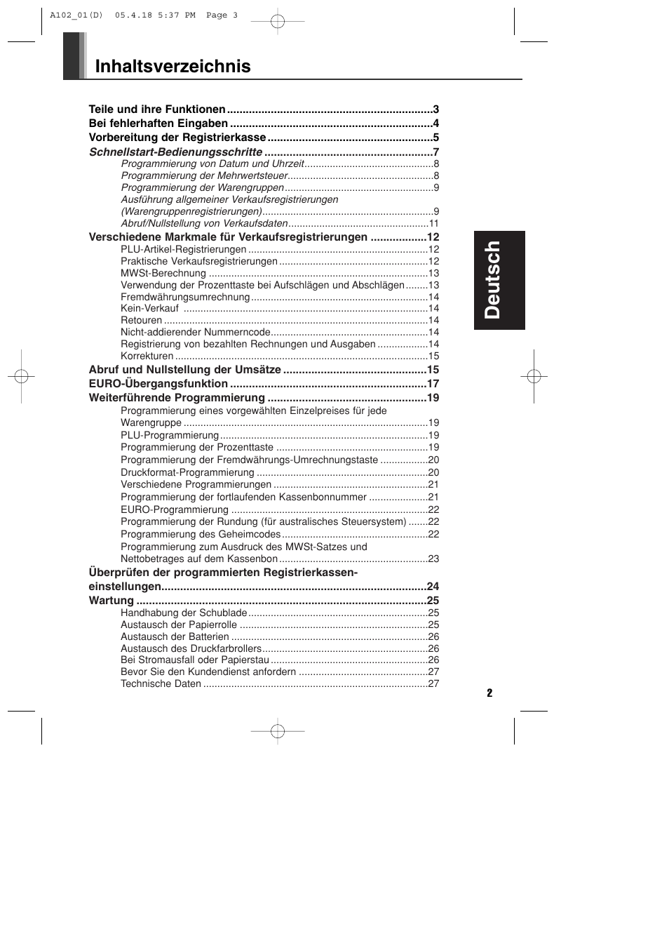 Sharp XE-A102B User Manual | Page 31 / 140