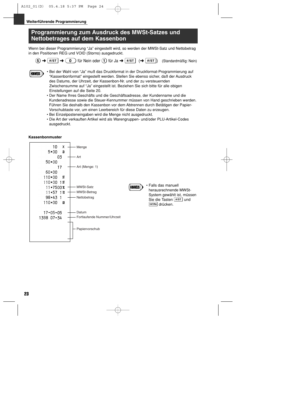 Sharp XE-A102B User Manual | Page 52 / 140