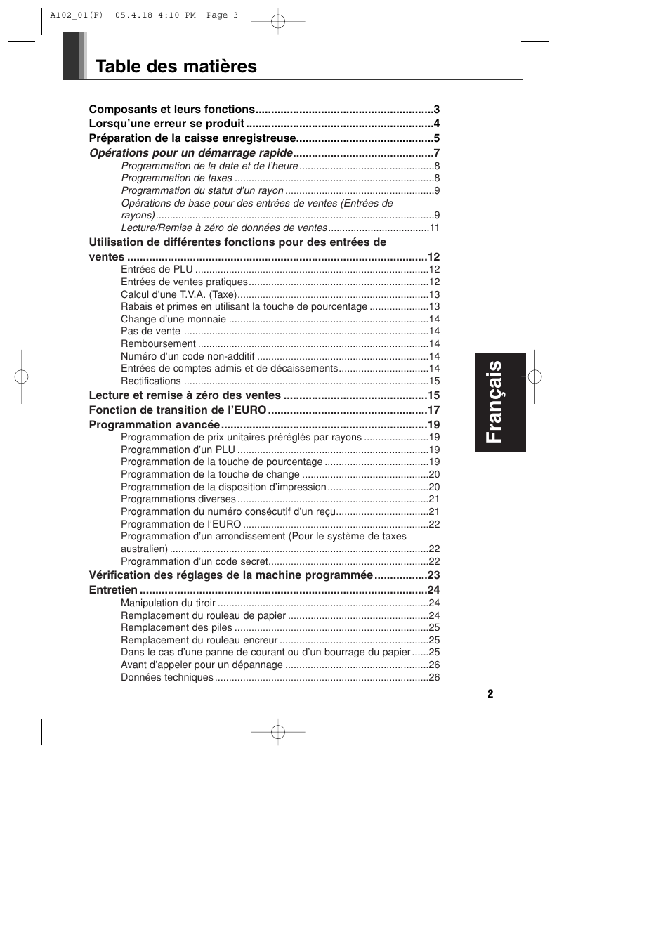 Sharp XE-A102B User Manual | Page 59 / 140