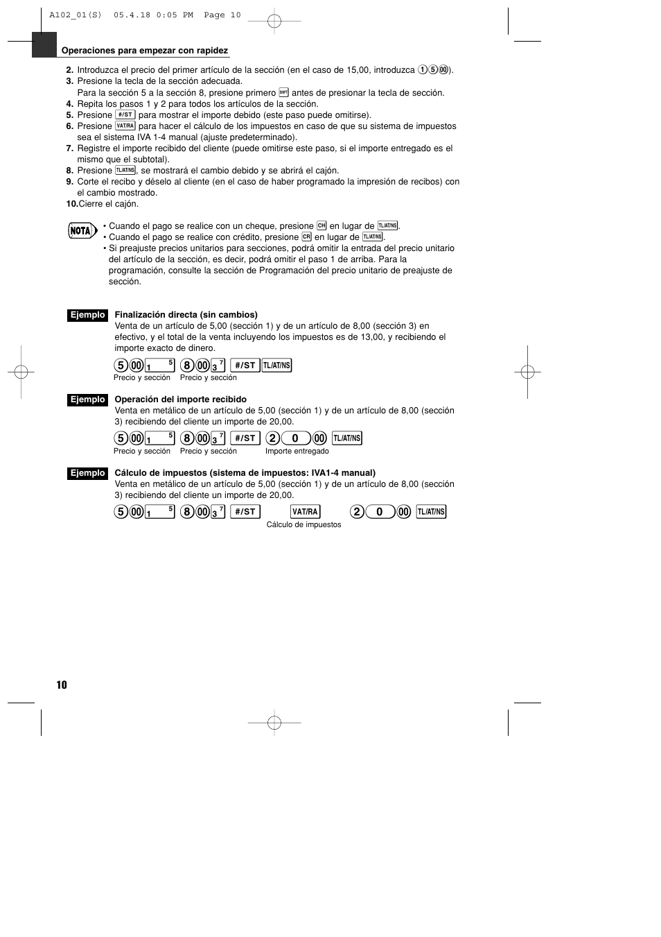 ! 8:# st, ! 8:# s 20: t, ! 8:# s v 20: t | Sharp XE-A102B User Manual | Page 94 / 140