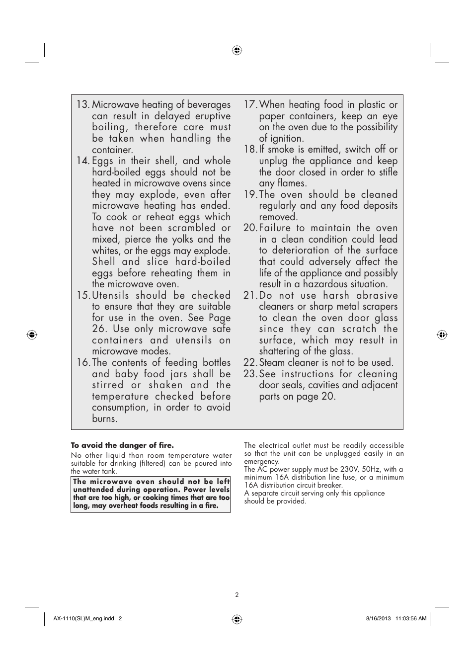 Sharp AX-1110SLM User Manual | Page 4 / 59