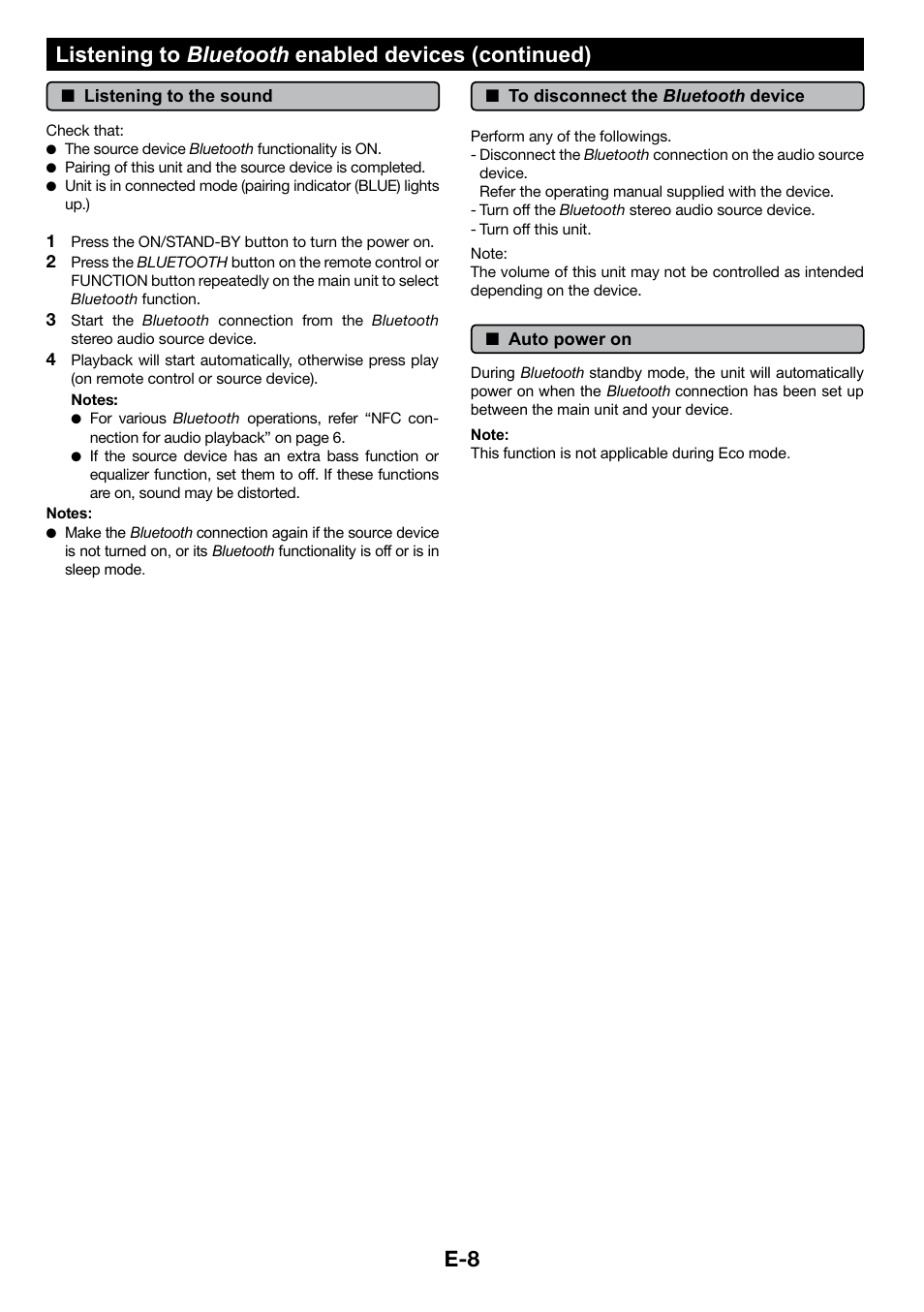 Sharp GX-BT3 User Manual | Page 9 / 16
