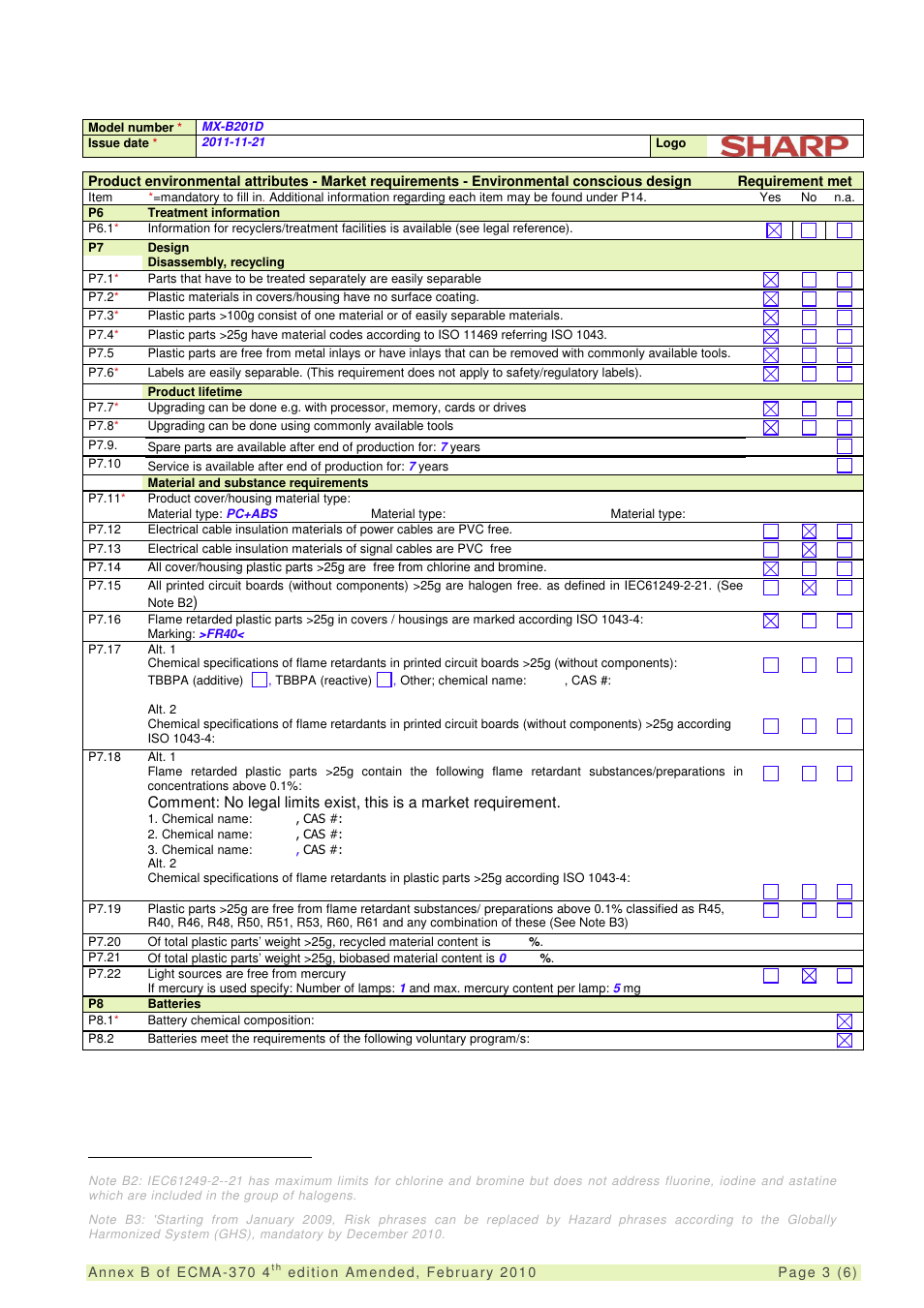 Sharp MX-B201D User Manual | Page 3 / 6