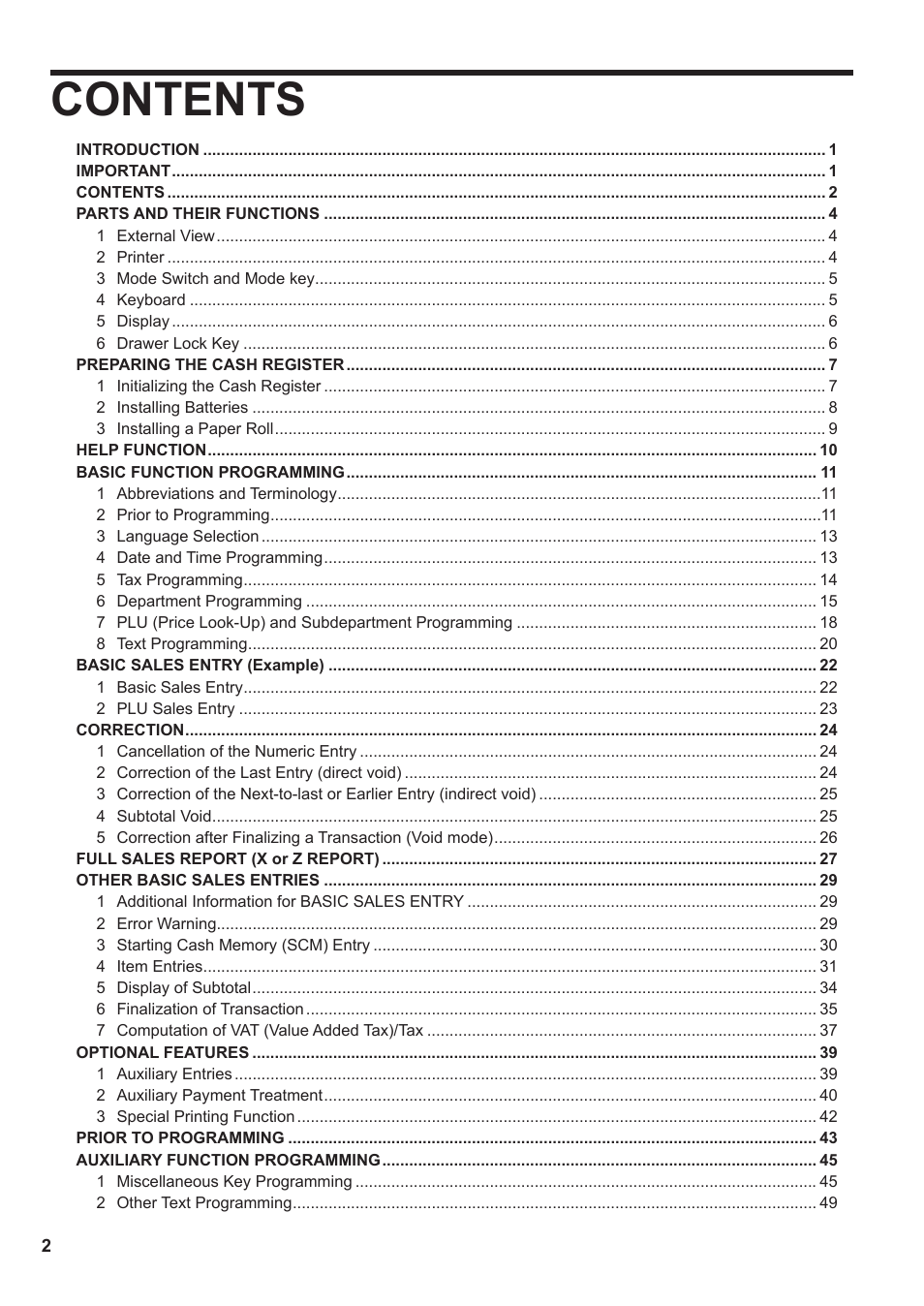 Sharp XE-A137-BK User Manual | Page 4 / 86