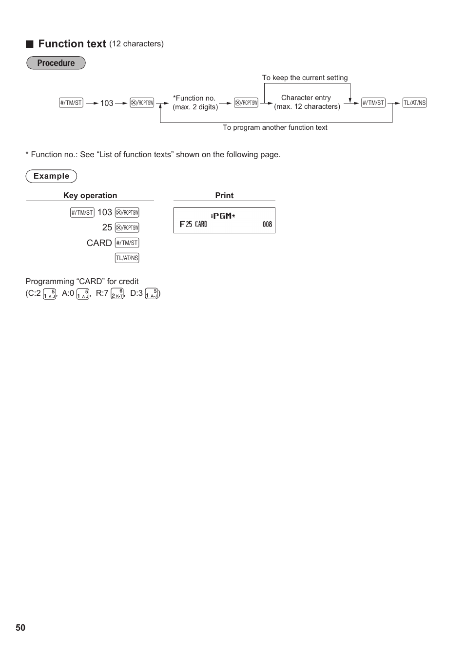 Function text | Sharp XE-A137-BK User Manual | Page 52 / 86