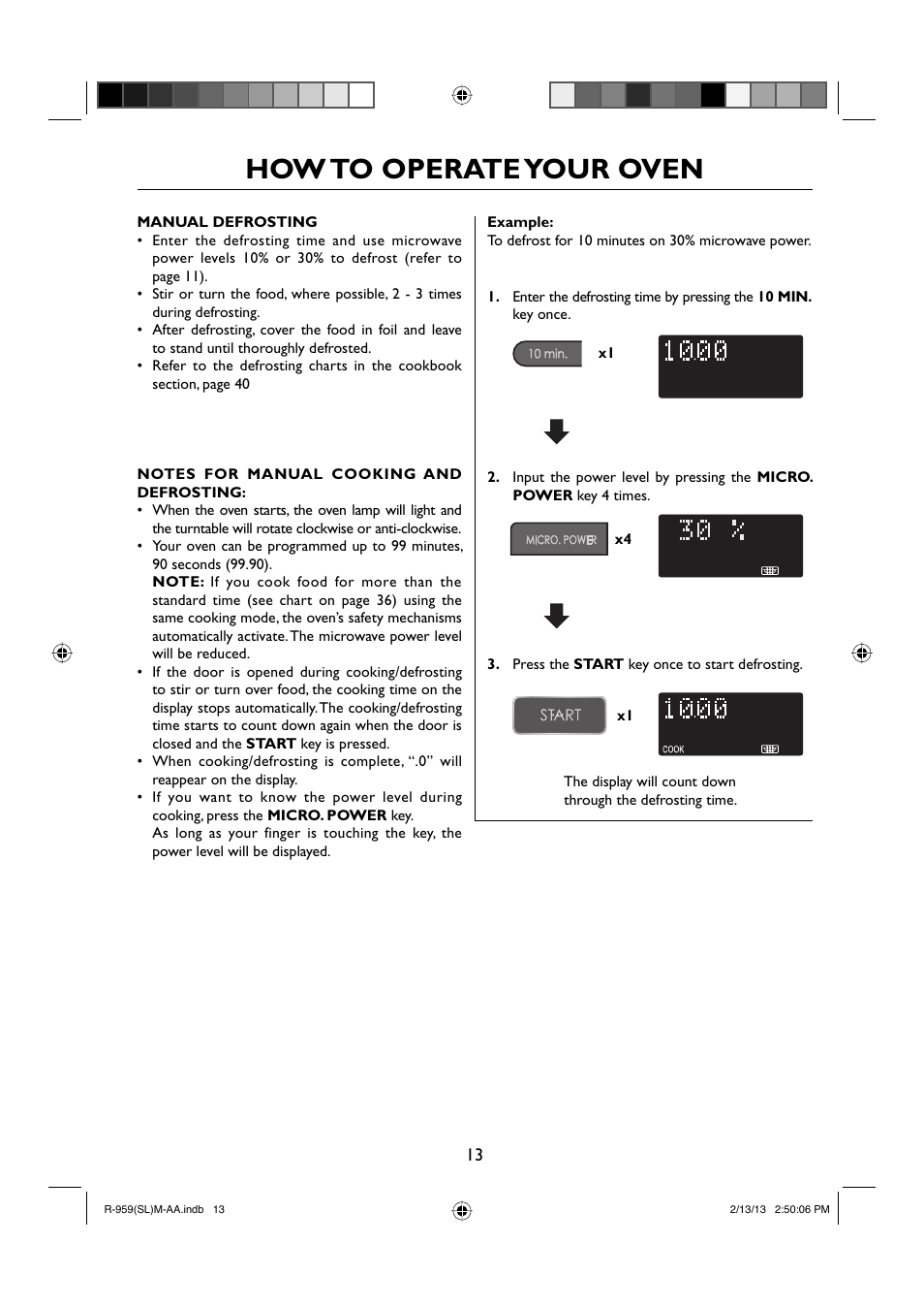 How to operate your oven | Sharp R-959SLMAA User Manual | Page 15 / 103