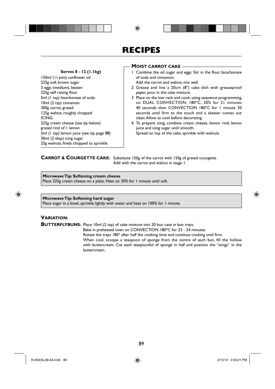 Recipes | Sharp R-959SLMAA User Manual | Page 91 / 103