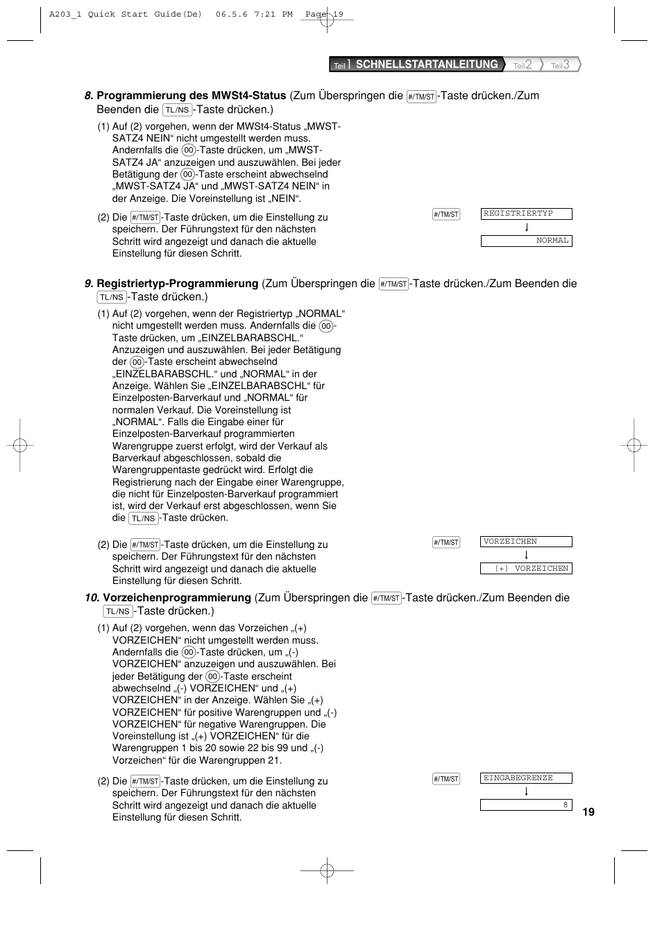 Sharp XE-A203 User Manual | Page 111 / 454