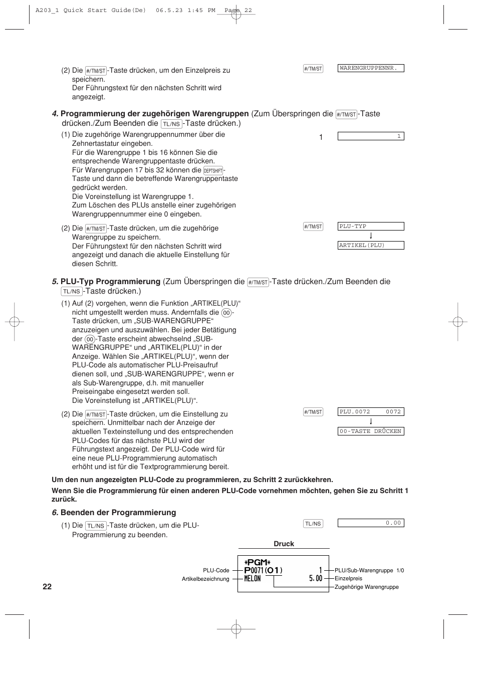 Sharp XE-A203 User Manual | Page 114 / 454