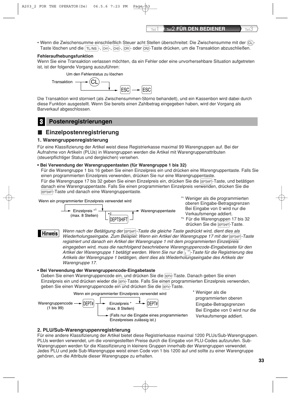 Le e | Sharp XE-A203 User Manual | Page 125 / 454