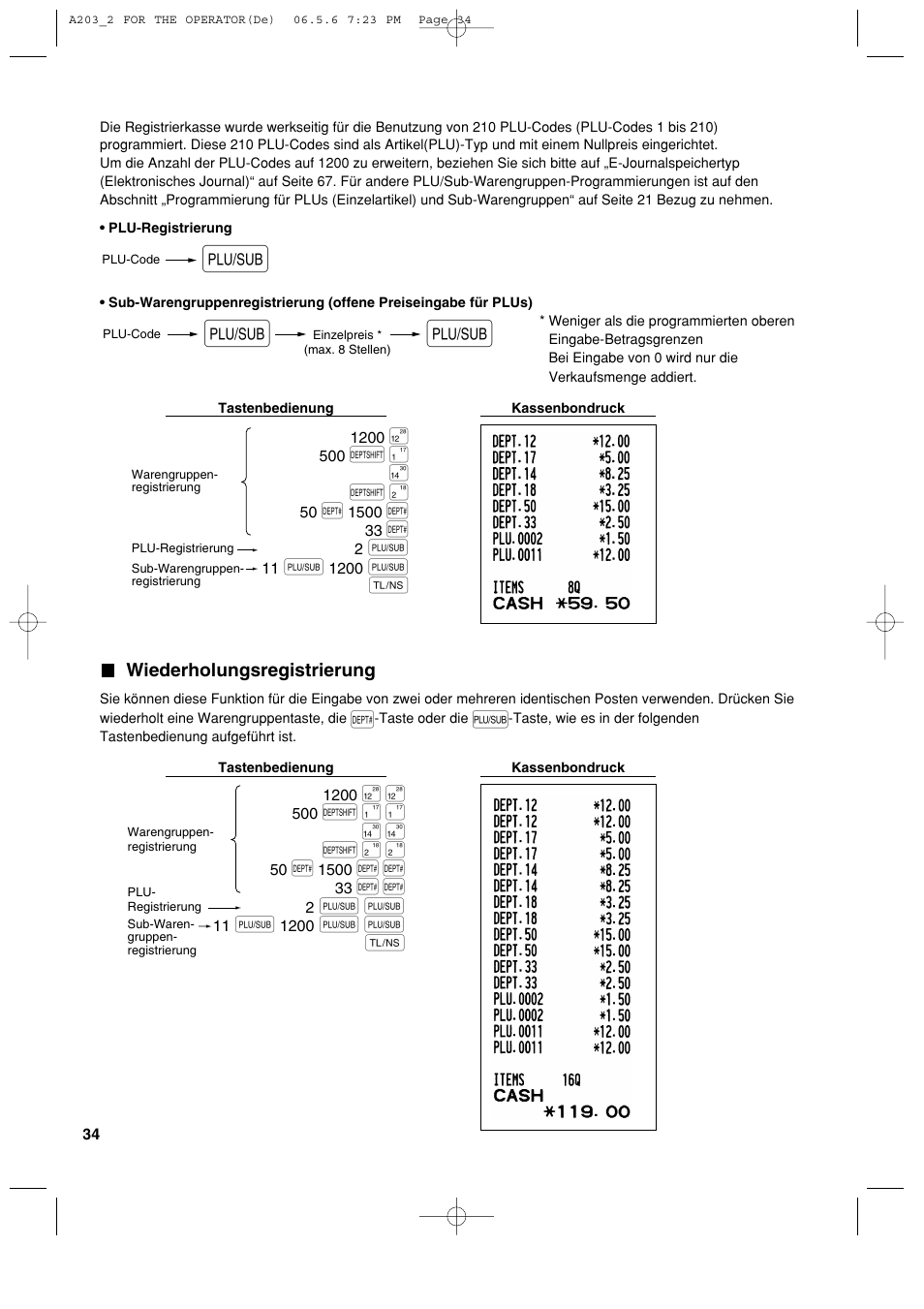 Sharp XE-A203 User Manual | Page 126 / 454