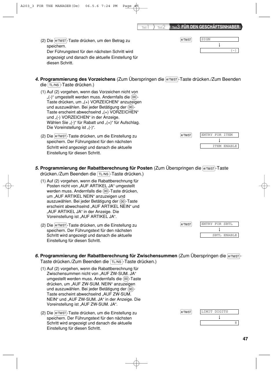 Sharp XE-A203 User Manual | Page 139 / 454