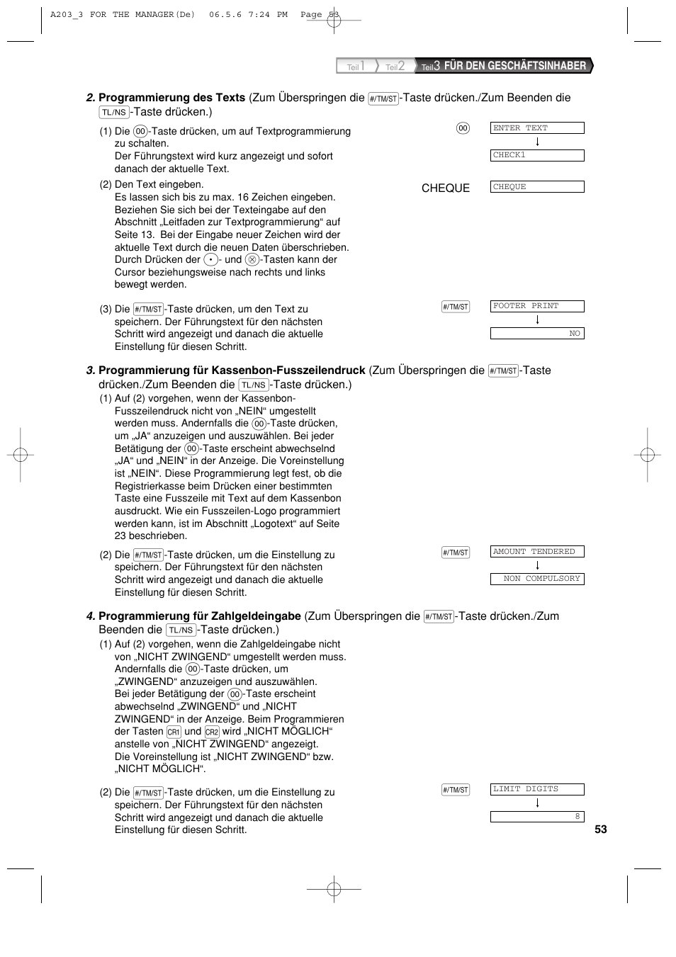 Sharp XE-A203 User Manual | Page 145 / 454