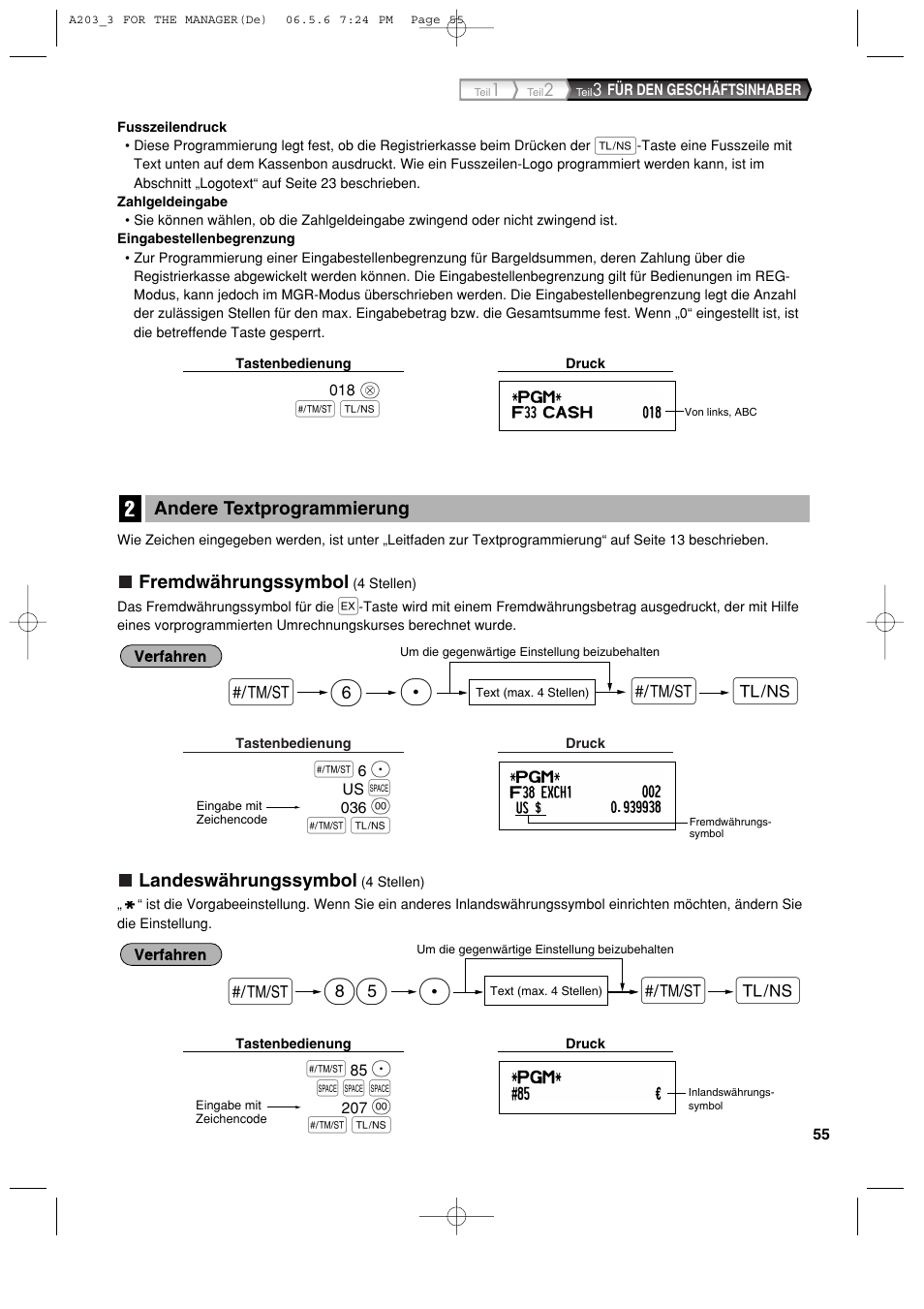 As s 85 p, As p s 6 | Sharp XE-A203 User Manual | Page 147 / 454